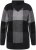Ulla Popken Grand Check Long Sleeve Sweater Charcoal Grey Melange - Hoodies & Sweatshirts - 