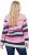 Ulla Popken Landscape Stripe Sweater Light Grey Melange - Hoodies & Sweatshirts - 