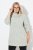 Ulla Popken Space Yarn Oversized Turtleneck Sweater Light Grey Melange - Hoodies & Sweatshirts - Kuschelige Sweatshirts, Hoodies & Strick