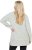 Ulla Popken Space Yarn Oversized Turtleneck Sweater Light Grey Melange - Hoodies & Sweatshirts - 