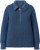 Ulla Popken Two-Tone Mixed Knit Troyer Collar Sweater Navy - Hoodies & Sweatshirts - 