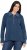 Ulla Popken Two-Tone Mixed Knit Troyer Collar Sweater Navy - Hoodies & Sweatshirts - 