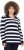 Ulla Popken Striped Polo Collar Long Sleeve Sweater Navy - Hoodies & Sweatshirts - 