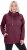 Ulla Popken Drawstring Collar Long Sleeve Sweatshirt Dark Berry - Hoodies & Sweatshirts - 