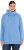 Ulla Popken Drawstring Collar Long Sleeve Sweatshirt Light Cornflower - Hoodies & Sweatshirts - 