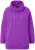 Ulla Popken Drawstring Collar Long Sleeve Sweatshirt Purple - Hoodies & Sweatshirts - 