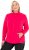 Ulla Popken Modular Fleece Zip Front Jacket Magenta - Hoodies & Sweatshirts - 