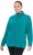 Ulla Popken Modular Fleece Zip Front Jacket Emerald - Hoodies & Sweatshirts - 