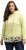Ulla Popken Ruffle Hem A-line Fit Hooded Sweatshirt Lime Green - Hoodies & Sweatshirts - 