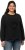 Ulla Popken Flock Print Long Sleeve Crew Neck Sweatshirt Black - Hoodies & Sweatshirts - 