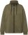 Ulla Popken Contrast Color Zip Up Sweatshirt Loden Green - Hoodies & Sweatshirts - 
