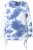 Ulla Popken Tie Dye Gathered Sweatshirt Atlantic Blue - Hoodies & Sweatshirts - 