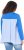 Ulla Popken Pinstripe Gore Long Sleeve Sweatshirt Peacock Blue - Hoodies & Sweatshirts - 
