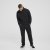 North Latitude Denim Half-Zip Sweatshirt Black TALL - TALL sweatshirts - 