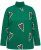 Ulla Popken Candy Cane Graphic Sweatshirt Meadow Green - Hoodies & Sweatshirts - 