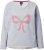 Ulla Popken Bow City Lettering Sweatshirt Light Grey Melange - Hoodies & Sweatshirts - 