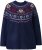 Ulla Popken Norwegian Style Christmas Sweater Blue - Hoodies & Sweatshirts - 
