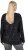 Ulla Popken Metallic Print Extra Soft Christmas Sweatshirt Black - Hoodies & Sweatshirts - 