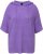 Ulla Popken Fuzzy Knit Short Sleeve Hoodie Pale Lilac - Hoodies & Sweatshirts - 