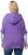 Ulla Popken Fuzzy Knit Short Sleeve Hoodie Pale Lilac - Hoodies & Sweatshirts - 