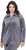 Ulla Popken Velour Loungewear Jacket Dark Grey - Hoodies & Sweatshirts - 
