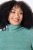 Ulla Popken Asymmetric Zipper Turtleneck Sweater Green - Hoodies & Sweatshirts - Kuschelige Sweatshirts, Hoodies & Strick