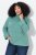 Ulla Popken Asymmetric Zipper Turtleneck Sweater Green - Hoodies & Sweatshirts - Kuschelige Sweatshirts, Hoodies & Strick