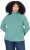 Ulla Popken Asymmetric Zipper Turtleneck Sweater Green - Hoodies & Sweatshirts - 