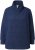 Ulla Popken Eco Cotton Stripe Textured Sweatshirt Navy - Hoodies & Sweatshirts - 