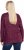 Ulla Popken Metallic Print Extra Soft Christmas Sweatshirt Dark Wine Red - Hoodies & Sweatshirts - 