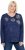 Ulla Popken Metallic Print Extra Soft Christmas Sweatshirt Ink Blue - Hoodies & Sweatshirts - 