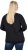Ulla Popken Sparkling Sequin Bows Christmas Sweatshirt Black - Hoodies & Sweatshirts - 