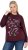 Ulla Popken Sparkling Sequin Bows Christmas Sweatshirt Plum - Hoodies & Sweatshirts - 