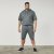 North Latitude 61334 Sweatshorts Dunkel Staubgrün - Jogginghosen für herren - Jogginghosen für Herren in großen Größen