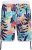 Kam Jeans 3018 Panelled Floral Swimshorts Navy - Schwimmshorts - Herren-Badeshorts in Übergröße