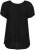 Kaffe Curve Ami Kurzarm Bluse Tiefschwarz - T-Shirts - 