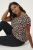 Kaffe Curve Sonna Stanley Top Leopardenprint - T-Shirts - 