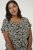 Kaffe Curve Sonna Stanley Top Tiefschwarz/Antikweiß Print - T-Shirts - 
