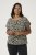 Kaffe Curve Sonna Stanley Top Tiefschwarz/Antikweiß Print - T-Shirts - 