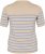Kaffe Curve Lizzy Gestreifter Pullover Beige/Blau - Bedruckte T-shirts für damen - 