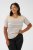 Kaffe Curve Lizzy Gestreifter Pullover Beige/Blau - Bedruckte T-shirts für damen - 