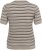 Kaffe Curve Lizzy Gestreifter Pullover Beige/Schwarz - Bedruckte T-shirts für damen - 