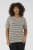 Kaffe Curve Lizzy Gestreifter Pullover Beige/Schwarz - Bedruckte T-shirts für damen - 