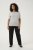 Kaffe Curve Lizzy Gestreifter Pullover Beige/Zartblau - Bedruckte T-shirts für damen - 