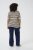 Kaffe Curve Lizzy Gestreifter Pullover Beige/Schwarz gestreift - Bedruckte T-shirts für damen - 