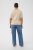 Kaffe Curve Lizzy Knit T-Shirt Feather Melange/Chalk Fine Stripe - T-Shirts - 
