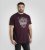 D555 Grimsby Rock n' Roll Skull Printed T-Shirt Burgundy - Bedruckte T-shirts für herren - Bedruckte T-Shirts für Herren