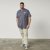 North Latitude 61124 Gestreiftes T-Shirt Marineblau - Herren-T-Shirts - Herren-T-Shirts in großen Größen