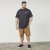 North Latitude 61316 Bedrucktes T-Shirt Schwarz - Herren-T-Shirts - Herren-T-Shirts in großen Größen