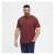 North Latitude T-Shirt O-Neck Bordeaux - Herren-T-Shirts - Herren-T-Shirts in großen Größen